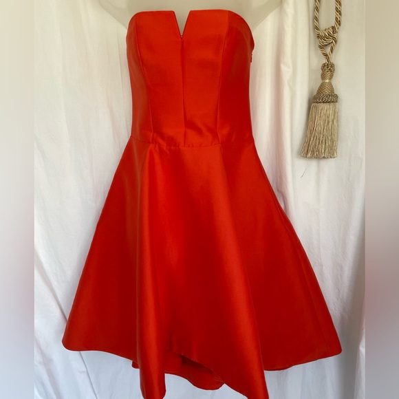 Vintage Halston Strapless Dress 4 - Picture 1 of 5